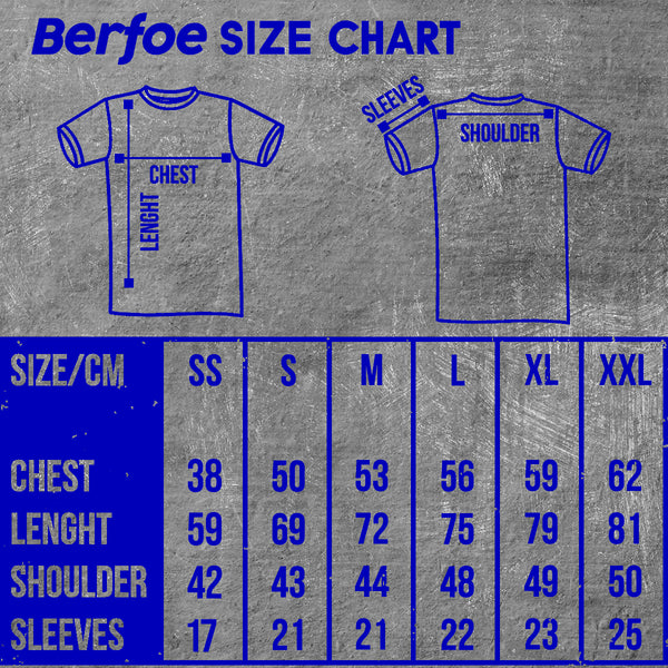 BERFOE T-Shirt : Ringer Tee White Blue