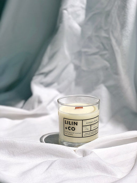 LILIN+CO Scented Candle: Eucalyptus & Pine