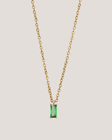 GUNG JEWELLERY Necklace : Verity Emerald Pendant