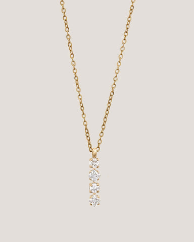 GUNG JEWELLERY Necklace : White Mystic Gold Pendant