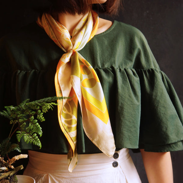 PAKU SAHAJA: Siri Tudung Sutera Corak Pakis 100%.