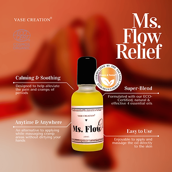 VASE CREATION Organic Ms Flow Menstrual Oil 28ml