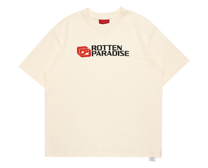 Rotten Paradise Shirt: Fuji Tee Beige