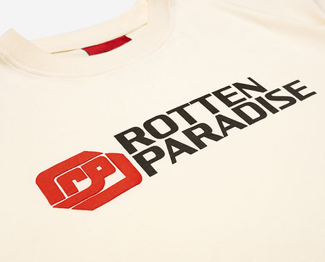 Rotten Paradise Shirt: Fuji Tee Beige