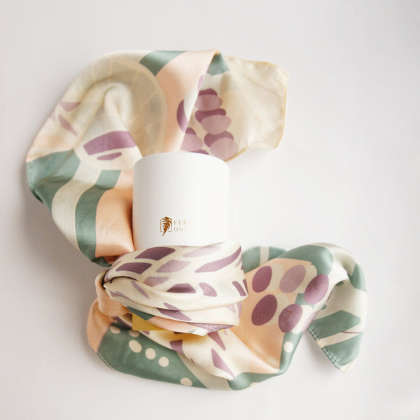 PAKU SAHAJA: Siri Tudung Sutera Corak Pakis 100%.