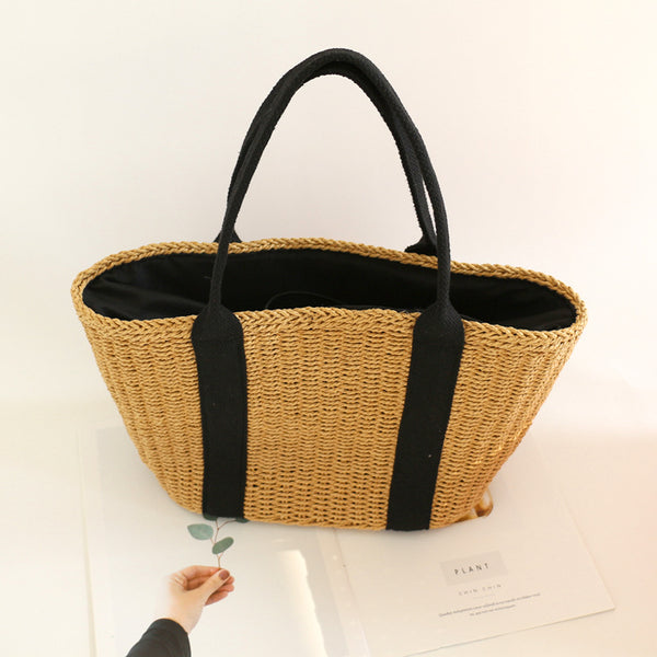 Taylin Summer Straw Bag (Brown)