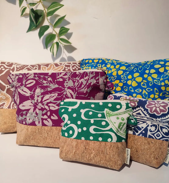 Shop x Dignity: Batik Cork Pouch - S