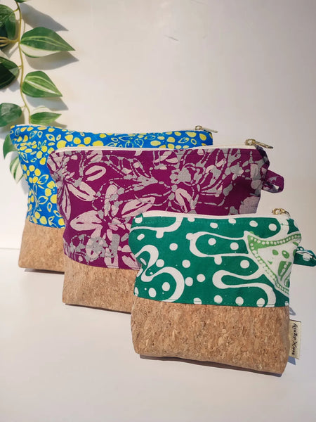Shop x Dignity: Batik Cork Pouch - S