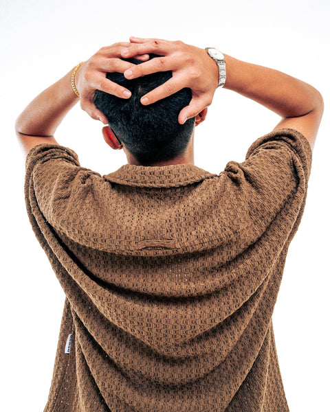 HdPc: Windowpane Cayo Shirt (Brown)