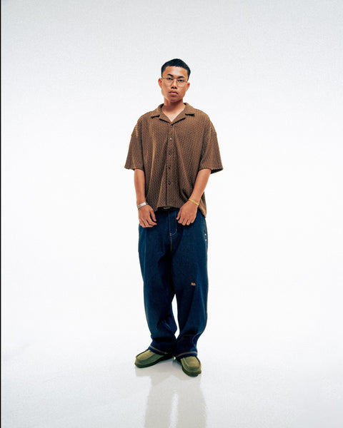 HdPc: Windowpane Cayo Shirt (Brown)