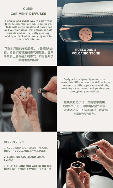 CLEEN Gift Set: Seasonal Limited Edition Car Vent Diffuser