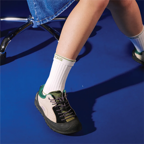 GOODPAIR SOCKS: USUL | Snow | 2 Way Crew Socks