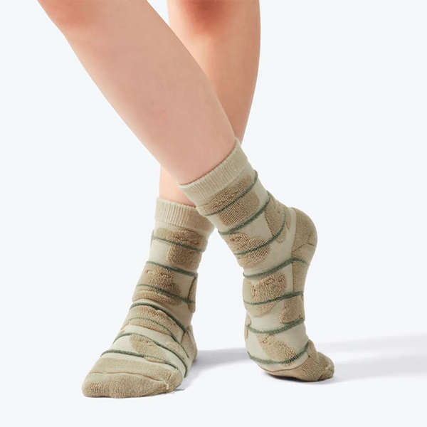GOODPAIR SOCKS | WAWW WEIRD WE | Cactus | Reversible Mid Socks
