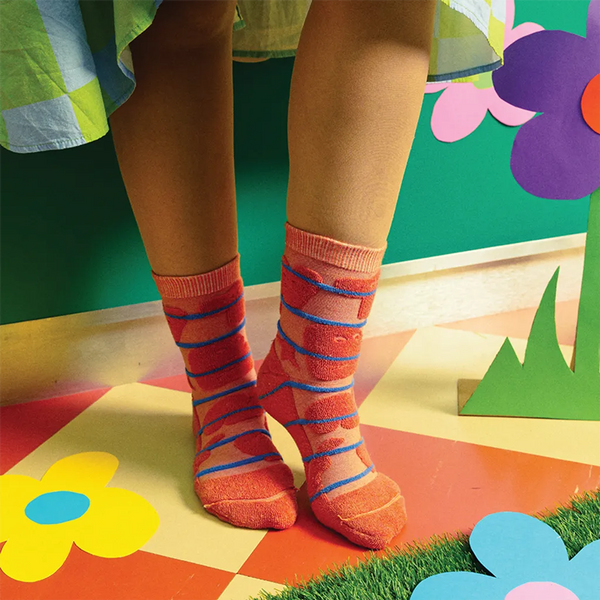 GOODPAIR SOCKS | WAWW WEIRD WE | Goldy | Reversible Mid Socks