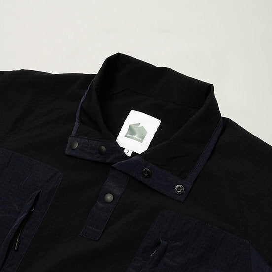 GOODTIMES WEAR: Half Snap Pullover Jacket (Midnight)