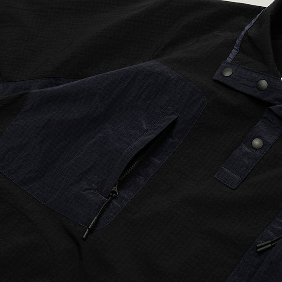 GOODTIMES WEAR: Half Snap Pullover Jacket (Midnight)