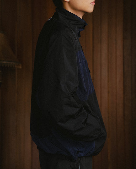 GOODTIMES WEAR: Half Snap Pullover Jacket (Midnight)