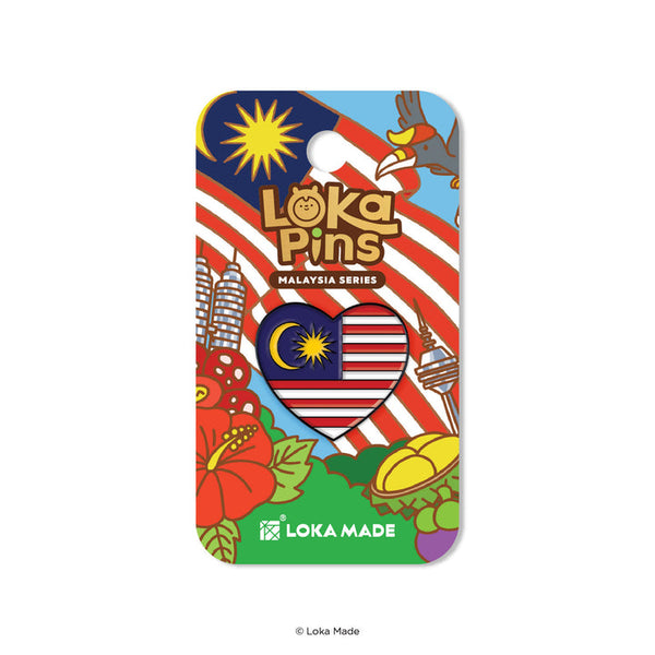 Loka Pins Malaysia Series badge with colorful design on a white background