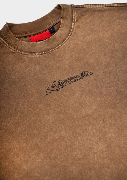 Rotten Paradise Shirt: Mountain Tee washed (Brown)