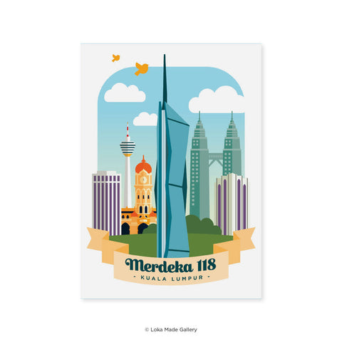 LOKA MADE Postcard: Merdeka 118
