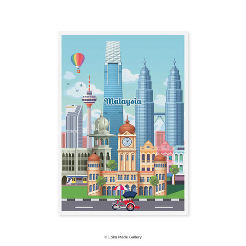 LOKA MADE Postcard: Cityscape Wonders