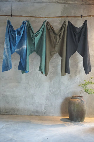 MUNI Fisherman pants (Tie Dye Indigo)