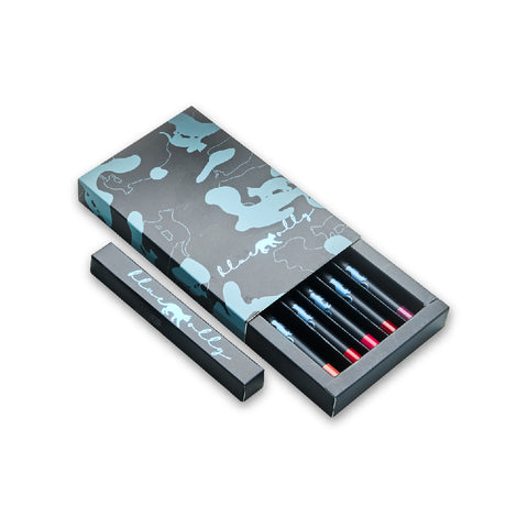 BLUEMOLLY Lip Crayon: Slide Box of 5 Lip Crayon Set