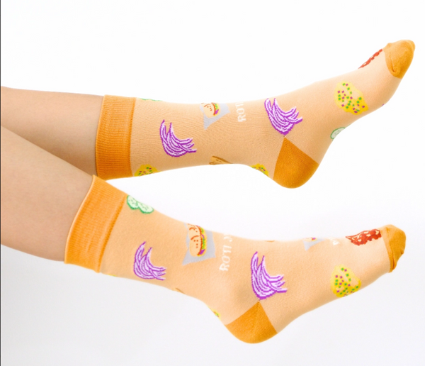 Typical Us Sock:  MALAYSIAN FOOD SOCKS 04