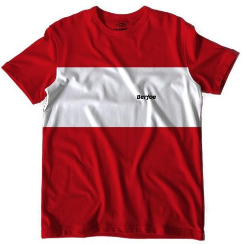 BERFOE T-Shirt : Tone Bar Tee (Red)