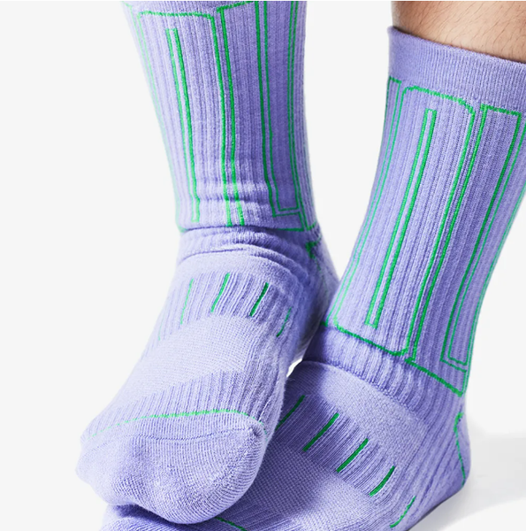 GOODPAIR | CUTI, SETIAP HARI | Padang Lavender | Stokin Krew Persembahan Bercorak