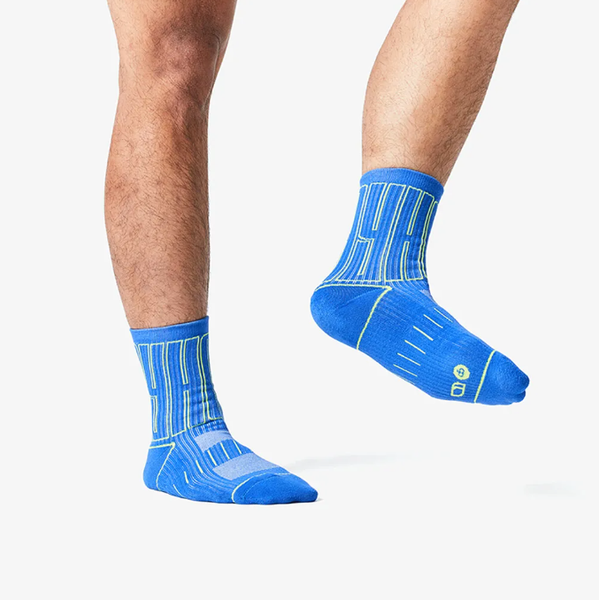 GOODPAIR | HOLIDAY, EVERYDAY | Blue Lagoon | Patterned Performance Crew Socks