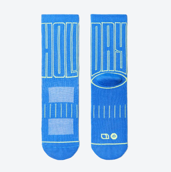 GOODPAIR | HOLIDAY, EVERYDAY | Blue Lagoon | Patterned Performance Crew Socks