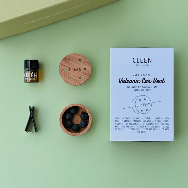 CLEEN Volcanic Car Vent Essential Oil Diffuser