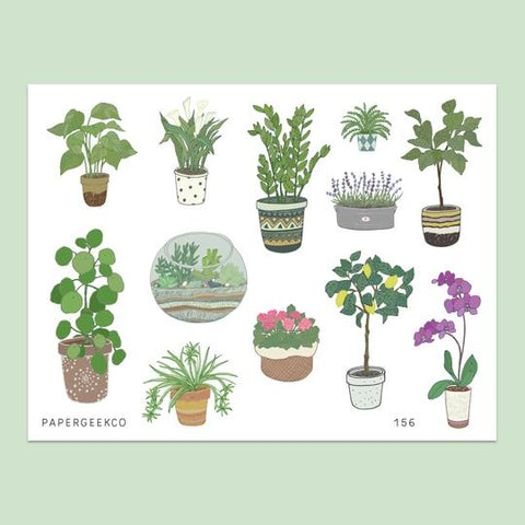 PAPERGEEK Indoor Plants Stickers vol.4 - 156