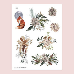 PAPERGEEK Serene - Floral Stickers 173