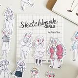 Qiara's Sketchbook Girls Sticker Pack