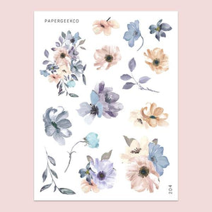 PAPERGEEK Fleur Floral Stickers 204