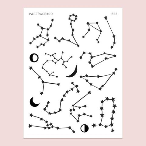 PAPERGEEK Constellation Stickers 223