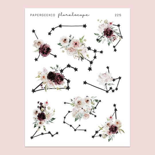 PAPERGEEK Floralscope - Constellation Stickers 225
