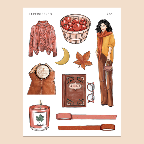 PAPERGEEK Autumn Fashion Stickers 251