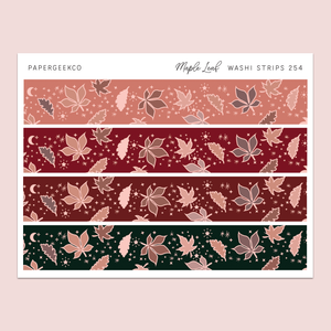 PAPERGEEK Maple Leaf Washi Strips 254