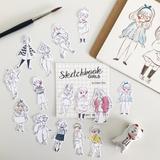 Qiara's Sketchbook Girls Sticker Pack