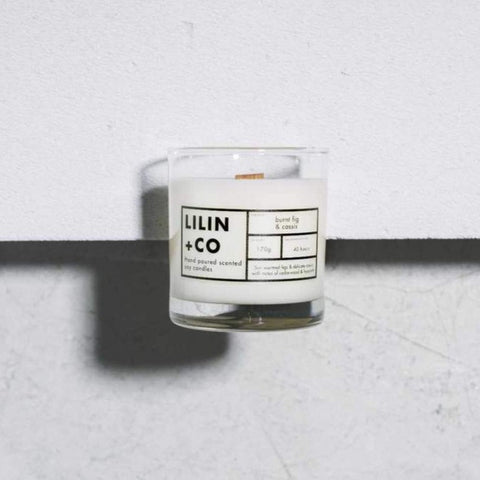 LILIN+CO Scented Candle: Burnt Fig & Cassis