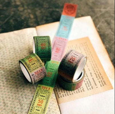 My Journey By Bus: Washi Tape Bus Ticket
