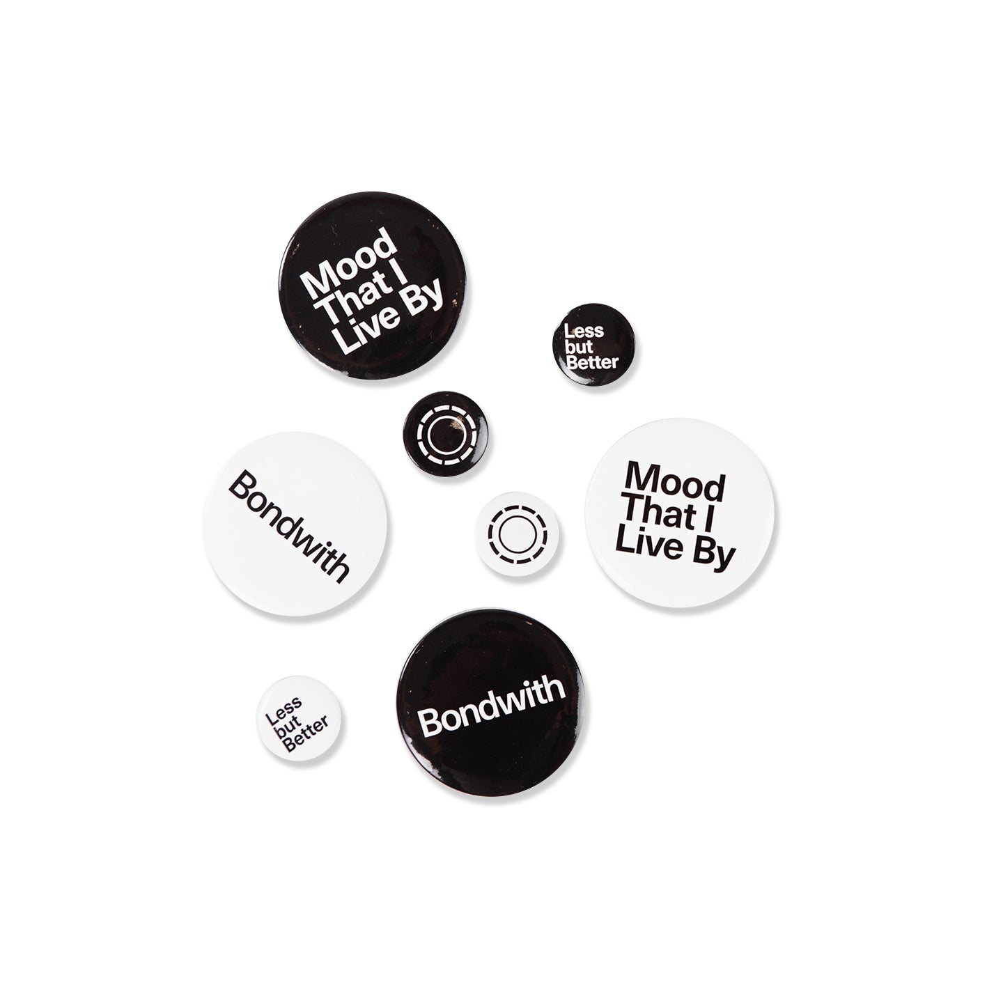 BONDWITH Button Badge: Logo / Black / 25mm