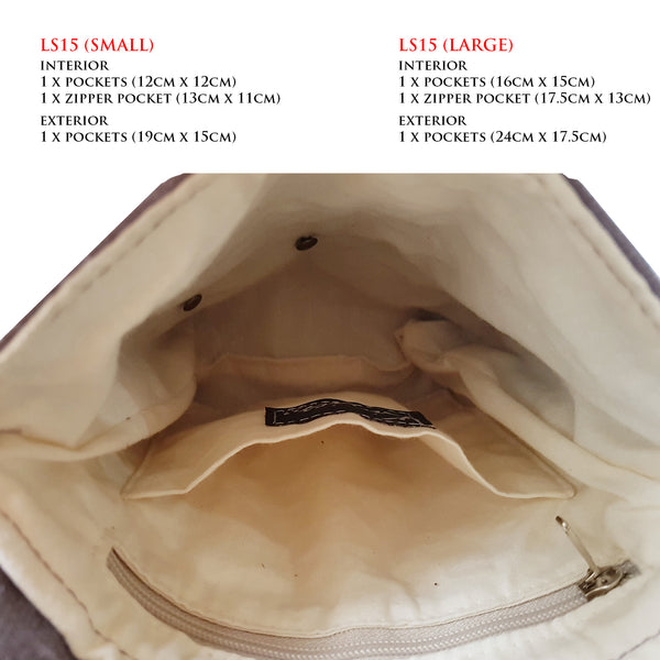 KINIES HANDMADE: Flip Flap Cover Sling Bag (Large)