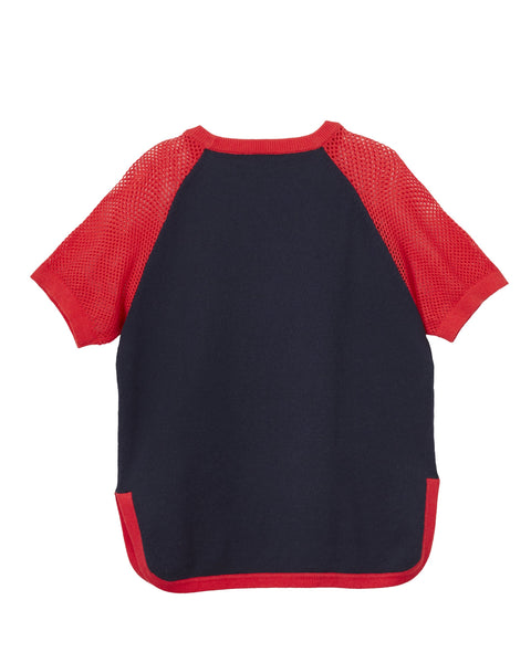 MANO PLUS | Pagoda Kingdom | Hibiscus Knitted Top