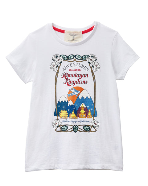 MANO PLUS | Pagoda Kingdom | Himalayan Kingdom Adventures Printed T-Shirt