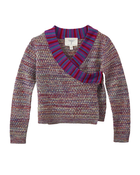 MANO PLUS | Pagoda Kingdom | Himalayan Wrap Knit Sweater