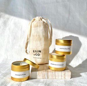 LILIN+CO Scented Candle: Travel Set